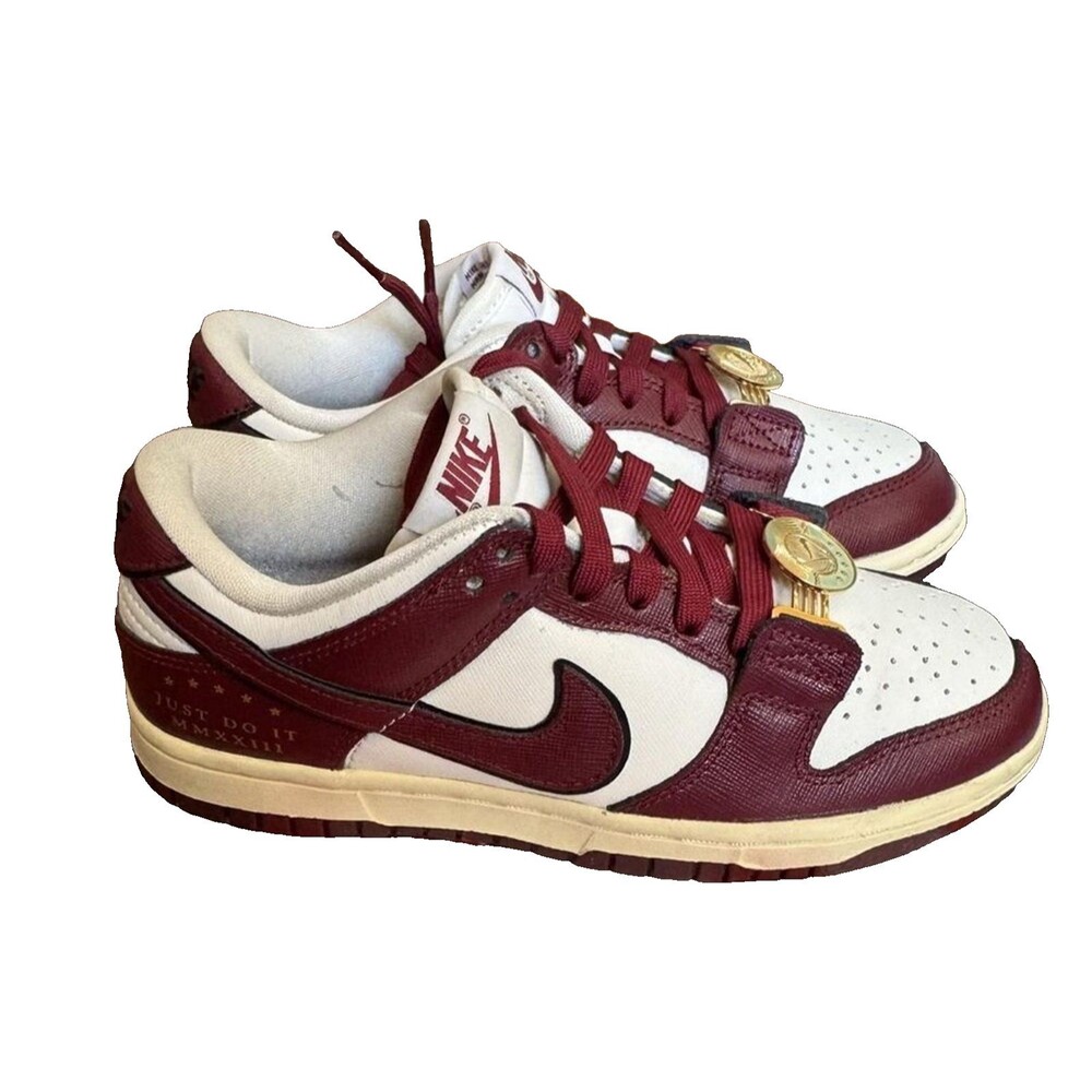 Nike Dunk Low SE Sisterhood Women’s 5 Men’s 3.5 White Gold Red NIB DV1160-100